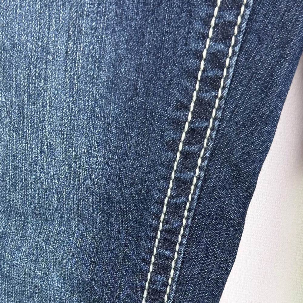 YMI Jeans Women’s Bootcut Denim Y2K Western Contrast Stitch Low Rise Jeans Sz 11 - Picture 5 of 10